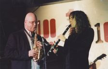 John Altman and Julian Marc Stringle, NJA Benefit, 100 Club Oxford Street, London, 2008. Creator: Brian Foskett