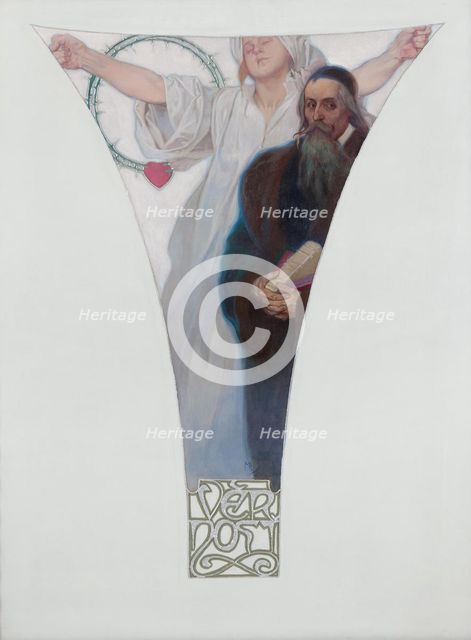 John Amos Comenius, 1911. Artist: Mucha, Alfons Marie (1860-1939)