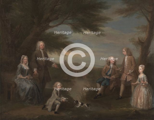 John and Elizabeth Jeffreys and Their Children, 1730. Creator: William Hogarth.
