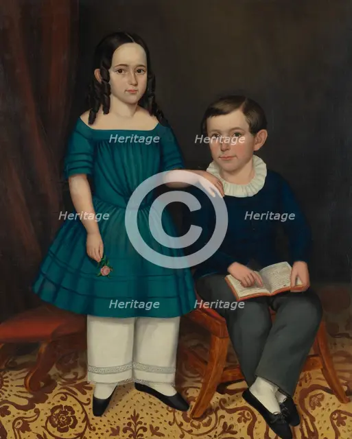 John and Louisa Stock, 1845. Creator: Joseph Whiting Stock.