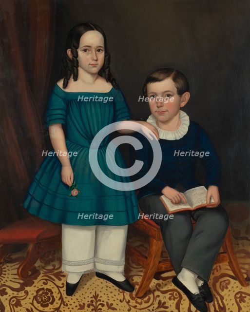 John and Louisa Stock, 1845. Creator: Joseph Whiting Stock.