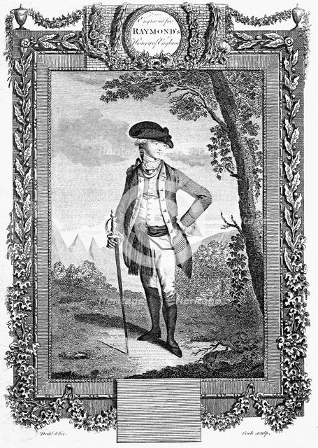 John Andre, British soldier, late 18th century. Artist: Cook