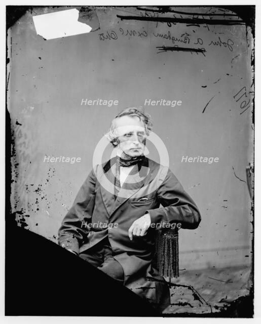 John Armour Bingham of Ohio, between 1860 and 1875. Creator: Unknown.