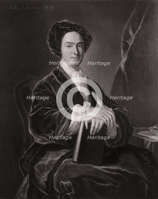John Arbuthnot, Scottish physician, satirist, mathematician and polymath (1906). Artist: Unknown