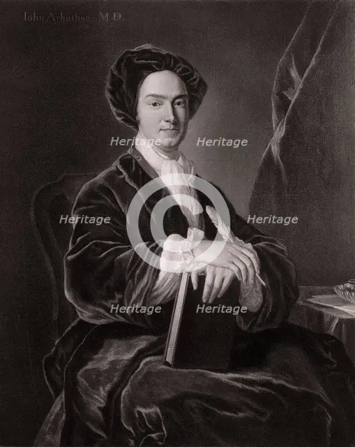 John Arbuthnot, Scottish physician, satirist, mathematician and polymath (1906). Artist: Unknown