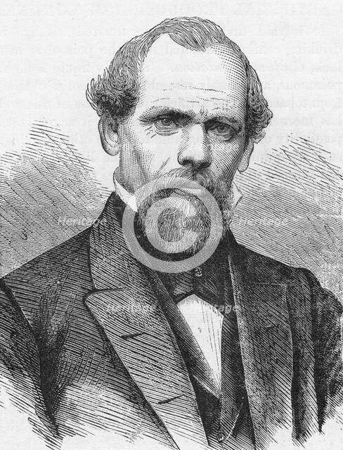 John Augustus Roebling, American civil engineer, 1874. Artist: Unknown