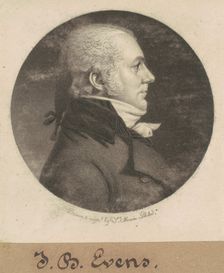 John B. Evens, 1800. Creator: Charles Balthazar Julien Févret de Saint-Mémin