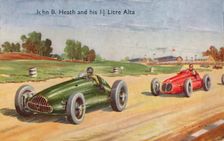 John B. Heath and his 1 1/2 Litre Alta c1953
