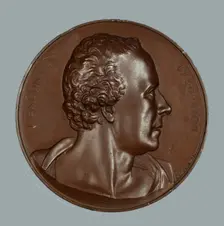 John Bacon, R.A., Art Union of London medal, 1864. Creator: Joseph Wyon