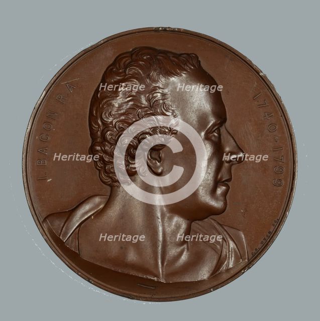 John Bacon, R.A., Art Union of London medal, 1864. Creator: Joseph Wyon.