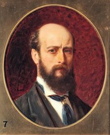 John Bagnold Burgess, Self Portrait, 1884. Creator: John Bagnold Burgess