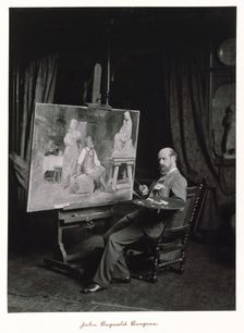 John Bagnold Burgess, RA, c1889-1891. Creator: Ralph W Robinson