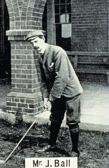 John Ball (1861-1940), British golfer, cigarette card, 1903. Creator: Unknown