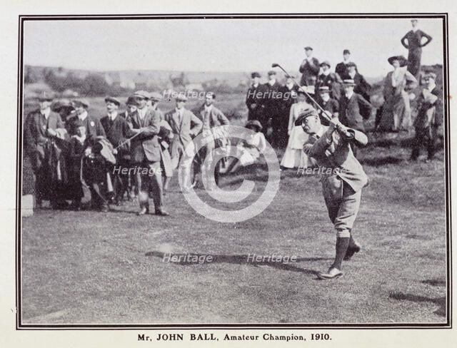 John Ball, British Amateur Champion, 1910. Artist: Unknown