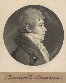 John Barnwell Deveaux, 1809. Creator: Charles Balthazar Julien Févret de Saint-Mémin