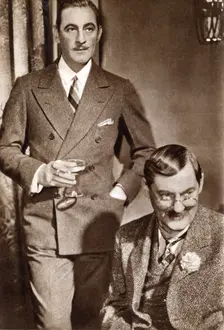 John Barrymore and Lionel Barrymore, American actors, 1933