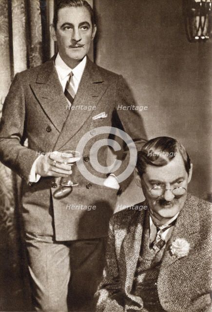 John Barrymore and Lionel Barrymore, American actors, 1933. Artist: Unknown