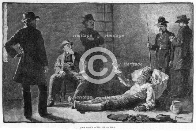 John Brown (1807-1859) after his capture, 1859.Artist: Thomas Hovenden