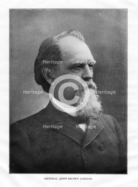 John Brown Gordon, American soldier, late 19th century. Artist: Unknown