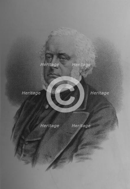 John Bright, British politican and orator, 1870s (1883).  Artist: Unknown.