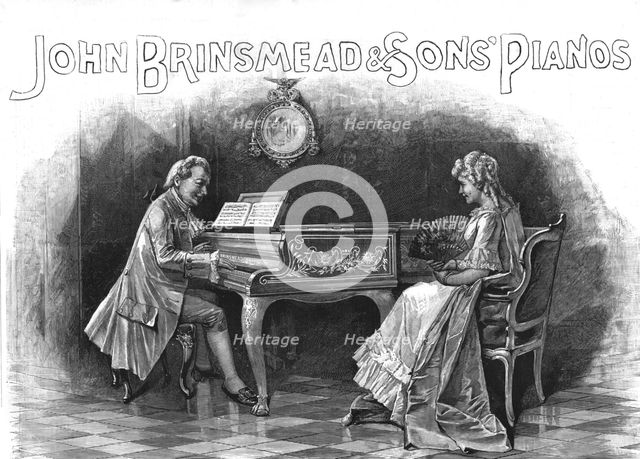 ''John Brinsmead and Sons Pianos', 1890. Creator: Unknown.