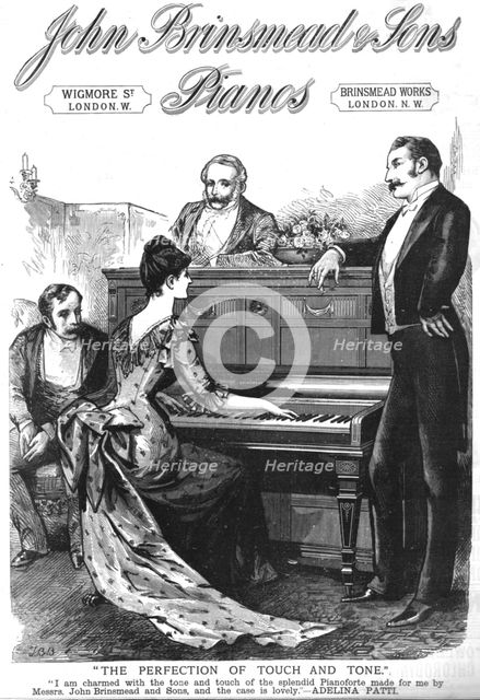 ''John Brinsmead & Sons Pianos', 1888. Creator: Unknown.
