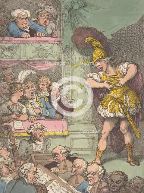 John Bull at the Italian Opera, October 2, 1811., October 2, 1811. Creator: Thomas Rowlandson.