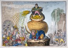 John Bull and the sinking fund 1807. Artist: James Gillray