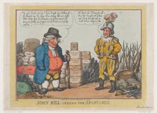 John Bull Arming The Spaniards, October 3, 1808., October 3, 1808. Creator: Thomas Rowlandson