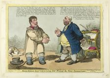 John Bull's First Visit to his Old Friend the New Secretary, published March 3, 1806. Creator: Charles Williams