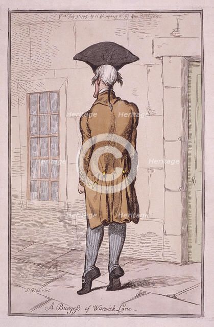 John Burges MD, 1795. Artist: James Gillray