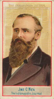 John C. New, The Indianapolis Journal, from the American Editors series (N1) for Allen & G..., 1887. Creator: Allen & Ginter