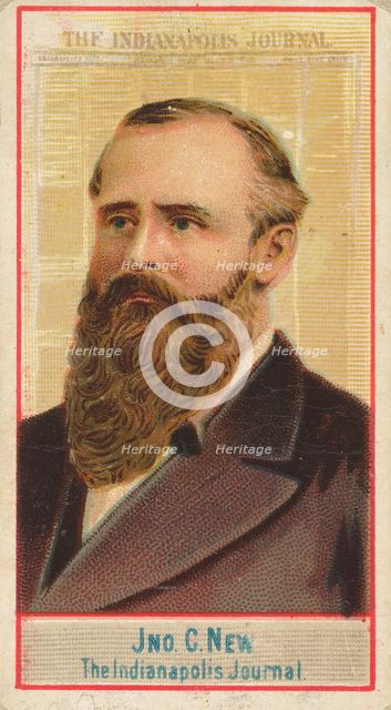 John C. New, The Indianapolis Journal, from the American Editors series (N1) for Allen & G..., 1887. Creator: Allen & Ginter.