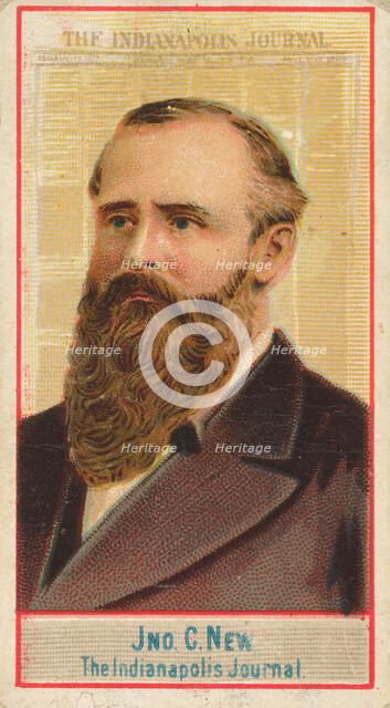 John C. New, The Indianapolis Journal, from the American Editors series (N1) for Allen & G..., 1887. Creator: Allen & Ginter.
