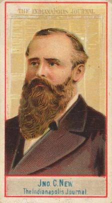 John C. New, The Indianapolis Journal, from the American Editors series (N1) for Allen & G..., 1887. Creator: Allen & Ginter