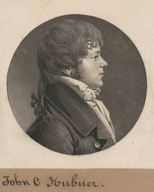 John C. Hubner, 1808. Creator: Charles Balthazar Julien Févret de Saint-Mémin