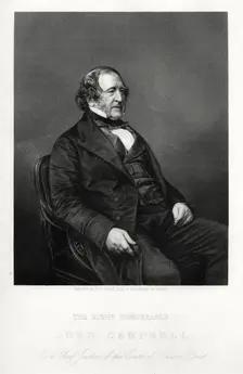 John Campbell, 1st Baron Campbell, British Liberal politician and lawyer, c1880. Artist: DJ Pound