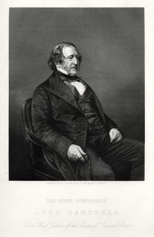 John Campbell, 1st Baron Campbell, British Liberal politician and lawyer, c1880. Artist: DJ Pound