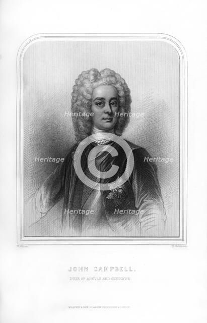 John Campbell, Duke of Argyll and Greenwich, Scottish soldier and statesman, (1870).Artist: H Robinson