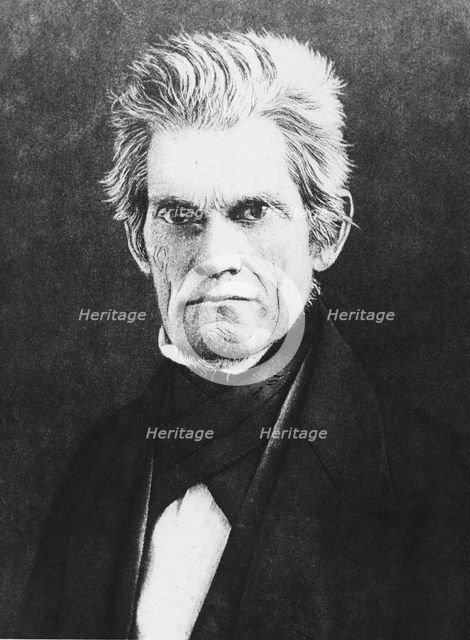 John Caldwell Calhoun, American statesman, 19th century. Artist: Unknown