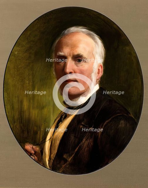 John Callcott Horsley, Self Portrait, 1882. Creator: John Callcott Horsley.