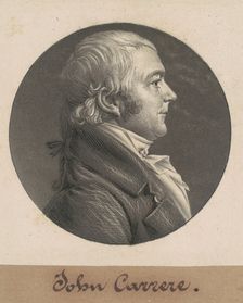 John Carrere, 1805. Creator: Charles Balthazar Julien Févret de Saint-Mémin