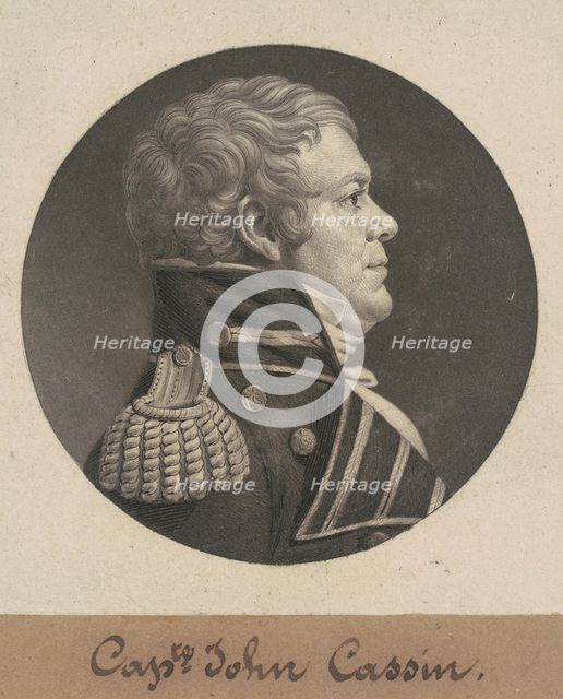 John Cassin, 1806. Creator: Charles Balthazar Julien Févret de Saint-Mémin.