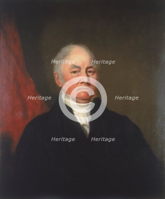 'John Charles Kitching, Last Tide Carpenter of London Bridge', c1825. Artist: Anon