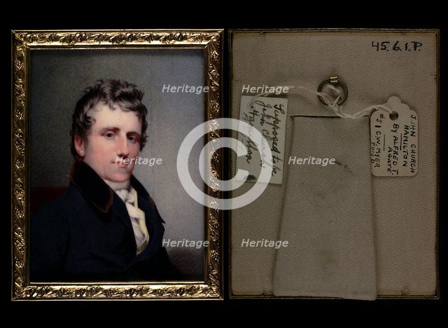John Church Hamilton, ca. 1840. Creator: Alfred Thomas Agate.
