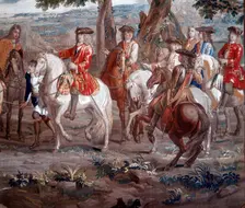 John Churchill, Duke of Marlborough (1650-1722) English soldier, at Battle of Blenheim, 1704