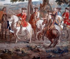 John Churchill, Duke of Marlborough (1650-1722) English soldier, at Battle of Blenheim, 1704
