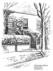 John Constable's house, Hampstead, London, 1912. Artist: Frederick Adcock