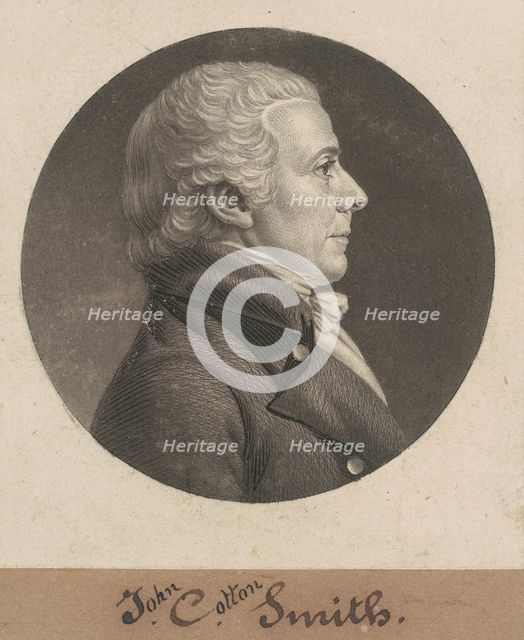 John Cotton Smith, 1806. Creator: Charles Balthazar Julien Févret de Saint-Mémin.