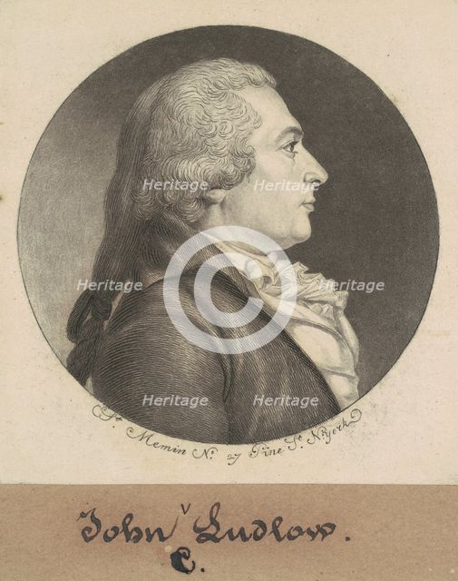 John Crooke Ludlow, 1798. Creator: Charles Balthazar Julien Févret de Saint-Mémin.